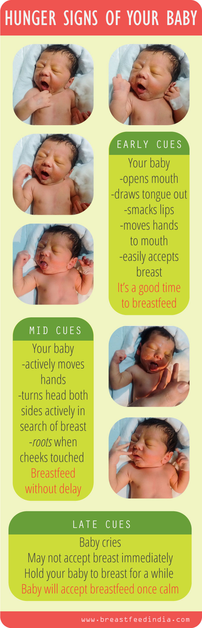 Baby hunger signs