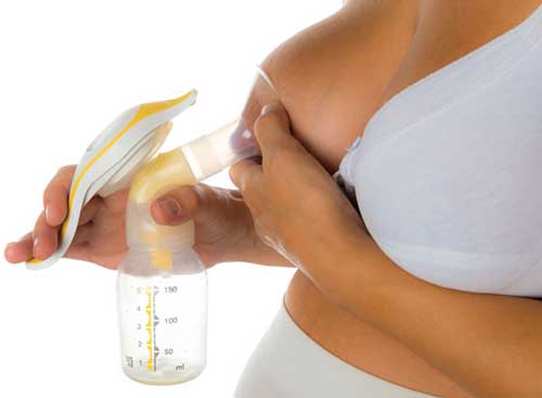Using breast pump